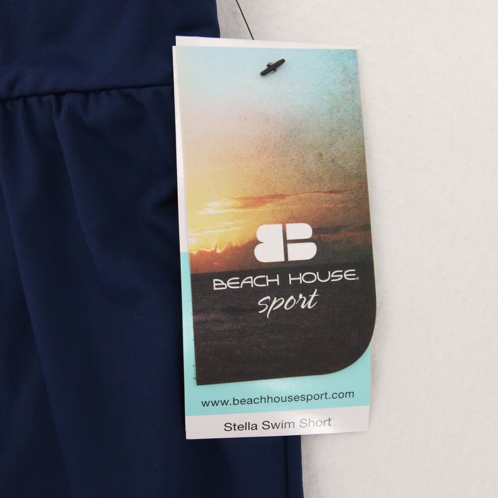 Beach House Swim Shorts Navy Blue Board Shorts Zip Pockets UPF 50 12 Stella NWT - Picture 8 of 13